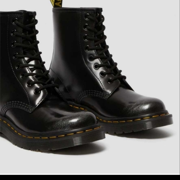 Dr. Martens Black Silver Arcadia Boots - Picture 2 of 16